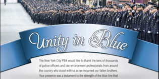 NYPD Cops Say Thank You