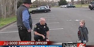 VIDEO: Officer Helps Homeless Family